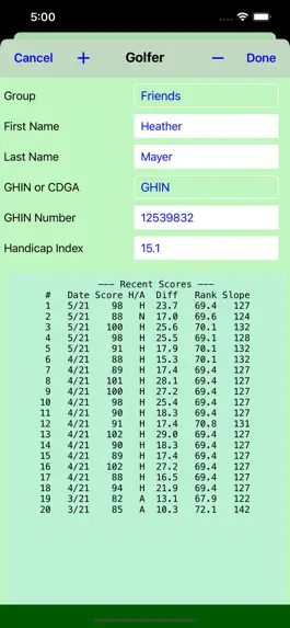 Game screenshot Golfer hack