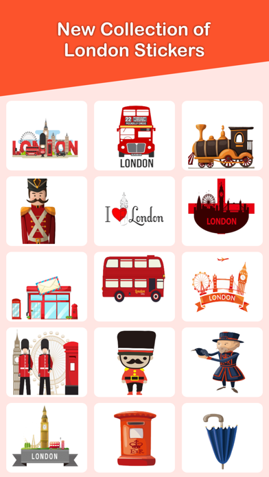 Screenshot 2 of London Paris Stickers Pack App