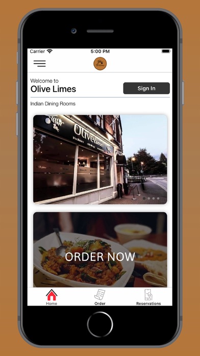 Olive Limes Indian Restaurant Screenshot