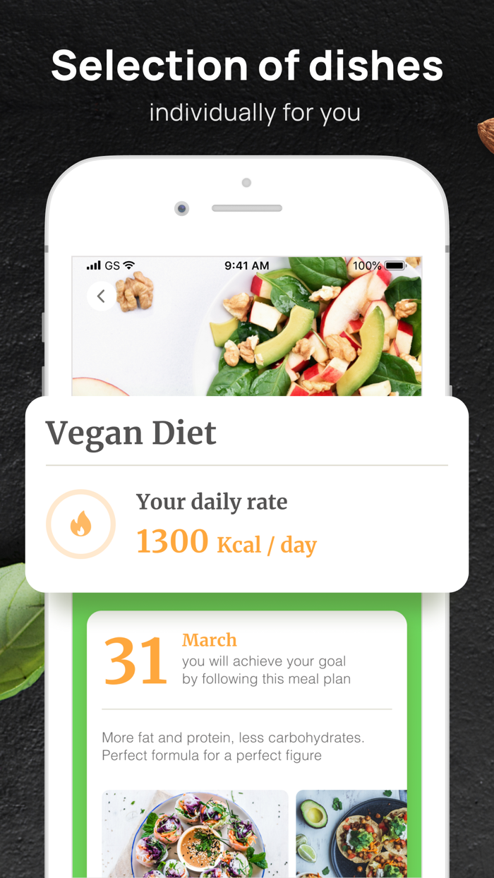 PEP Vegan - Diet meal plan