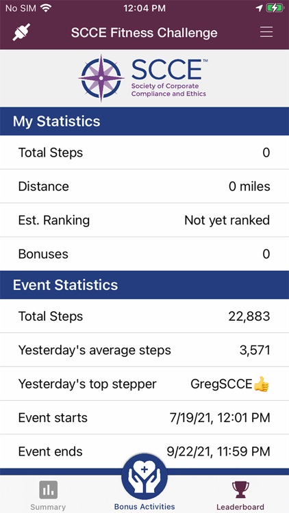 SCCE Fitness Challenge screenshot-4