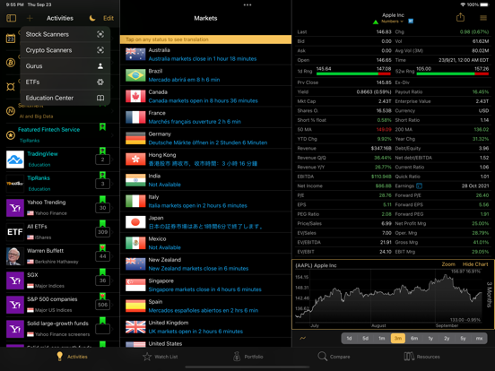 Stocks Live+ Best Stock Market iPad app afbeelding 9