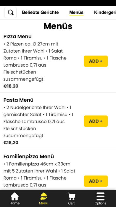 Pizzaservice Laguna Screenshot