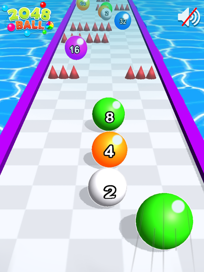 2048 Balls - Color Ball Run