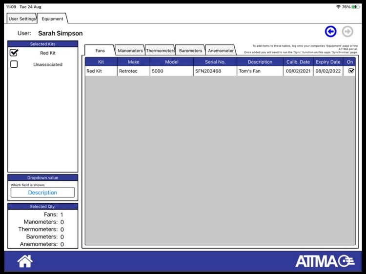 ATTMA Air Tightness App