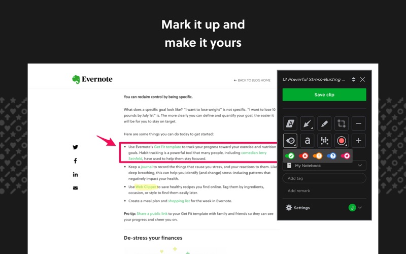 evernote web clipper iphone screenshot 3