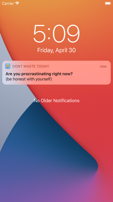 Don't Waste Today Screenshot