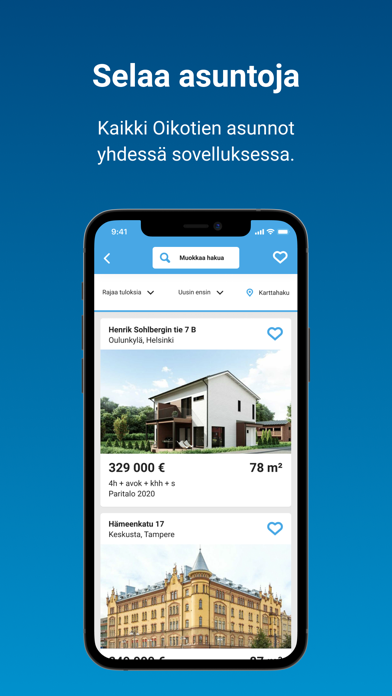 Screenshot #2 pour Oikotie - Asunnot ja Työpaikat