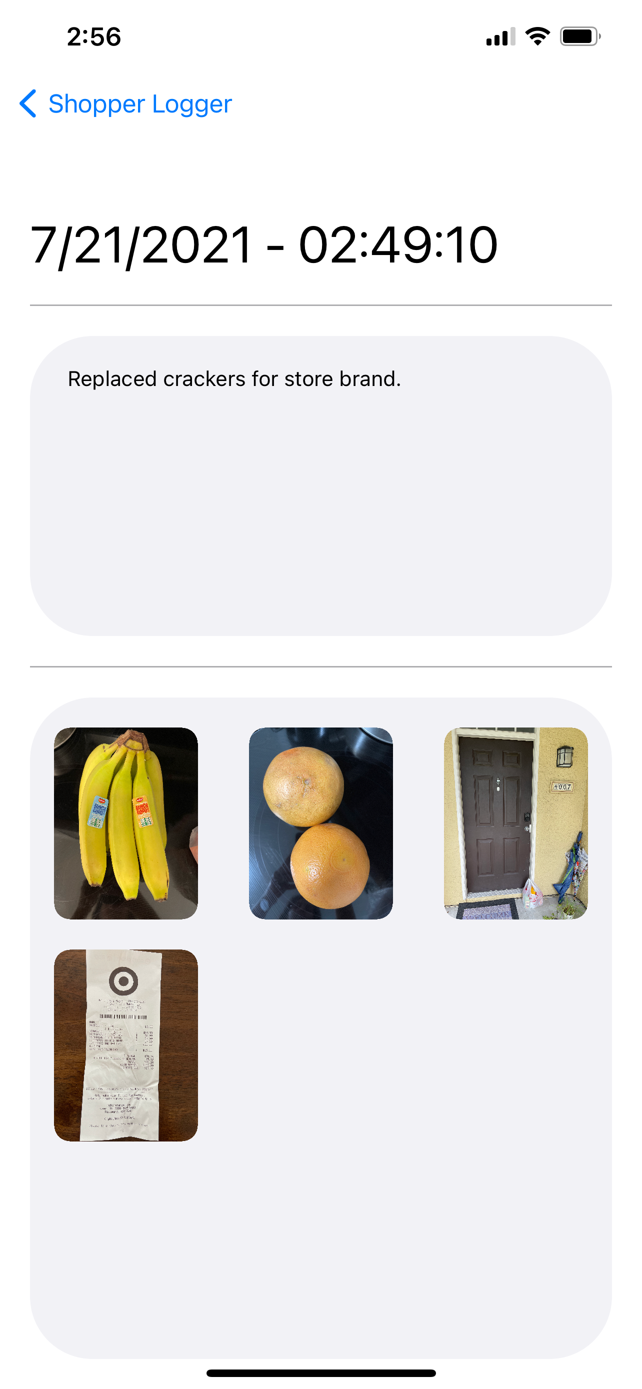 Shopper Logger screenshot 3