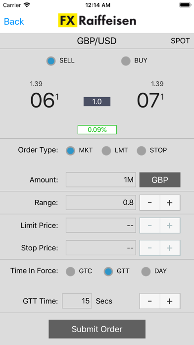 FX Raiffeisen Screenshot