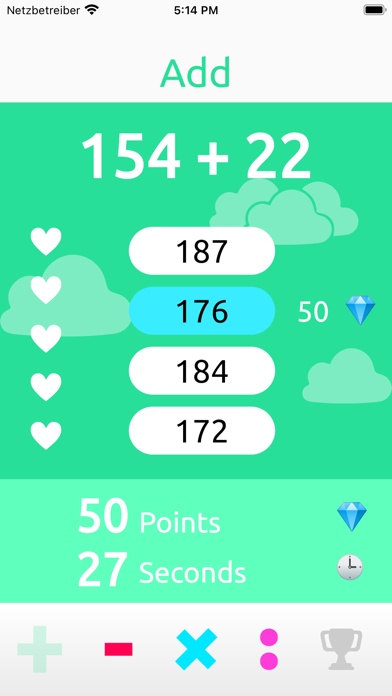 Math Training Game Screenshot