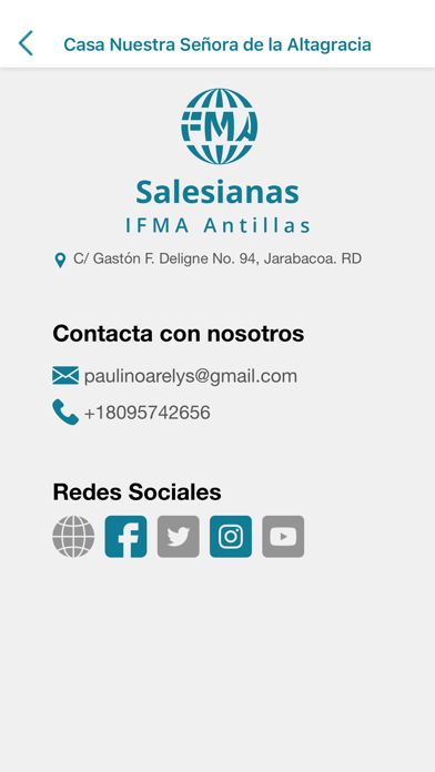 FMA Salesianas Antillas Screenshot