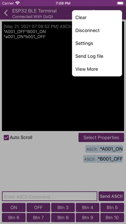 ESP32 BLE Terminal iPhone-skjermbilde 6