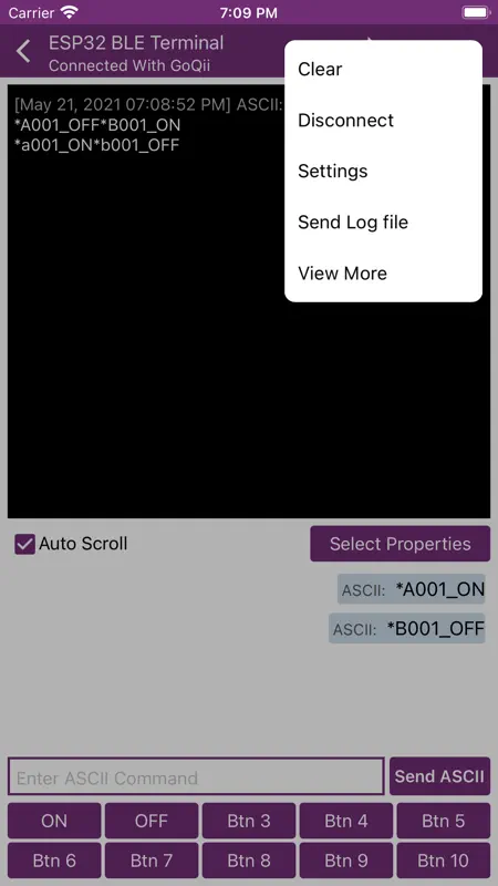 ESP32 BLE Terminal screenshot 6 of 7