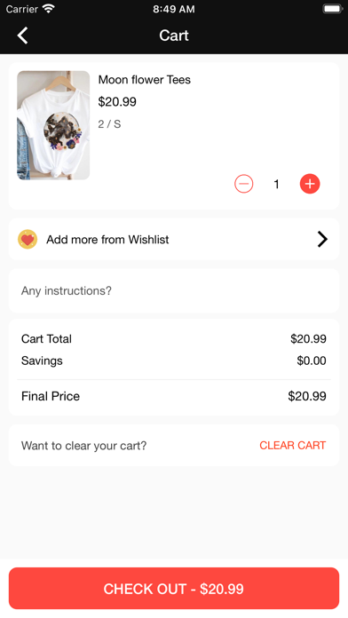 AMAC Shop Screenshot