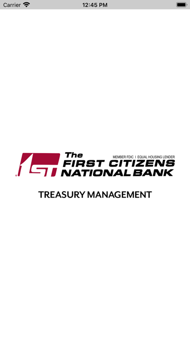 FCNB Treasury Management Screenshot