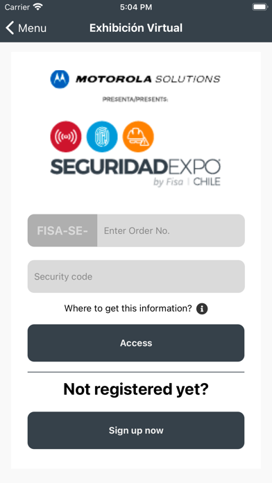 Seguridad Expo Screenshot