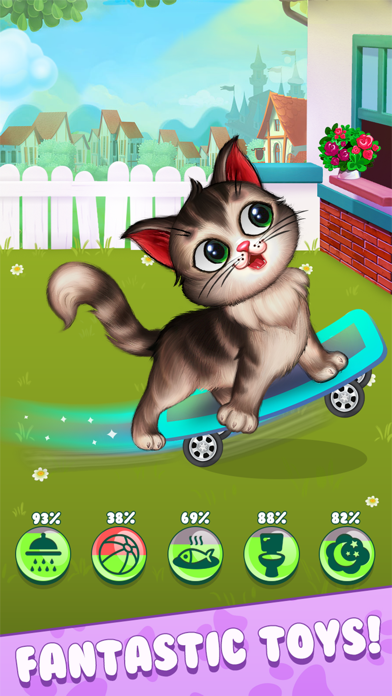 My Fluffy Kitty: Pet Care Game Screenshot