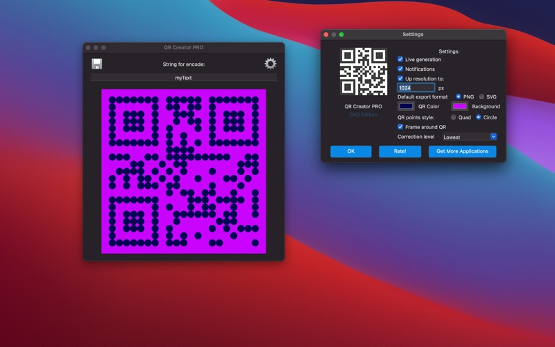 Screenshot #2 pour QR Creator PRO