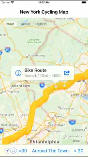 new york cycling map iphone screenshot 4