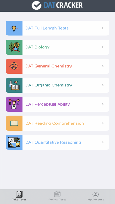 Dental Admission Test (DAT) Screenshot