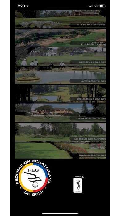 Federacion Ecuatoriana de Golf Screenshot