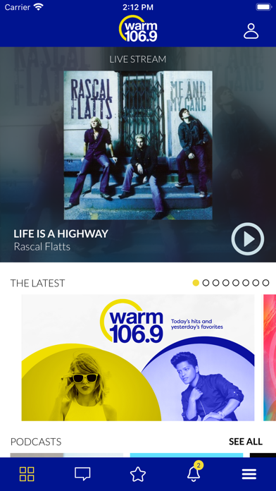 WARM 106.9 Screenshot