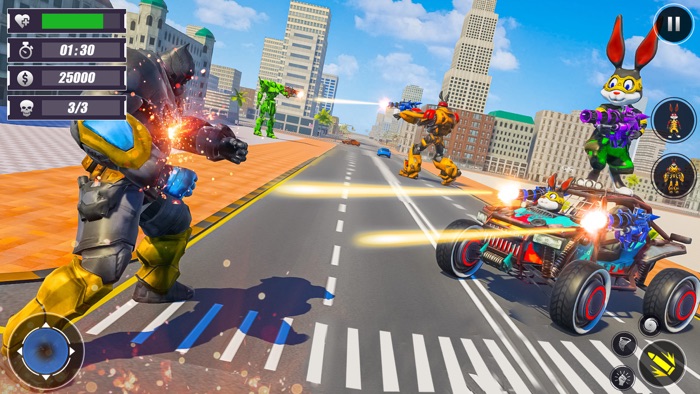 Bunny Robots Battle War