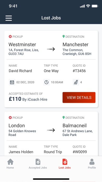 iCoachHire Screenshot