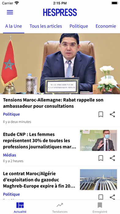 Screenshot #1 pour Hespress Français