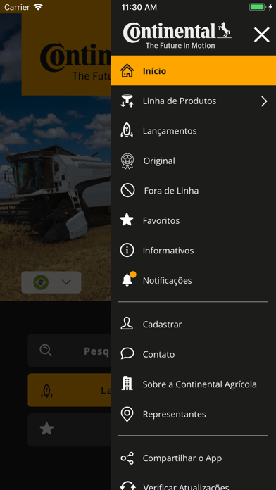 Continental Agricola–Catálogo. Screenshot