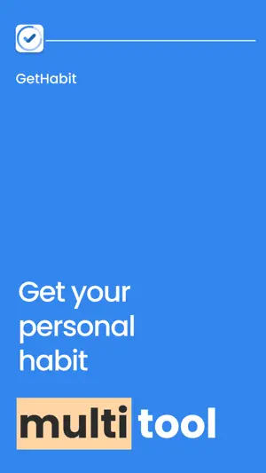 GetHabit - Easy Habit Tracker screenshot 1