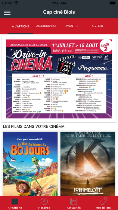 Screenshot #1 pour Cinéma Cap Ciné Blois
