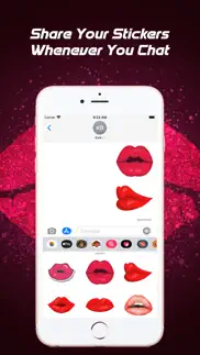 sexy kiss lips stickers iphone screenshot 3