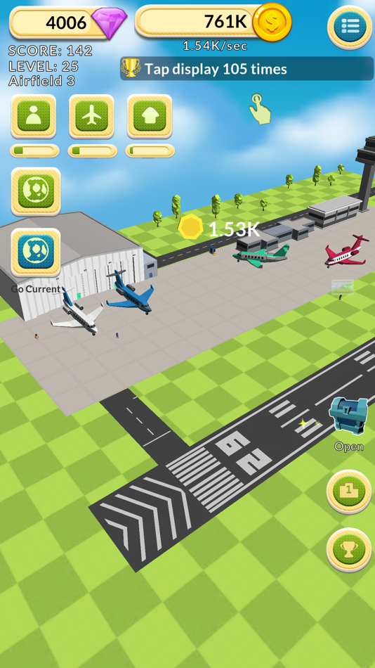 #3. Airfield Tycoon Clicker (iOS) Podle: Softcen