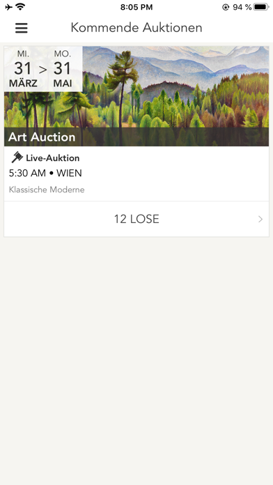 Widder Auktionen Screenshot