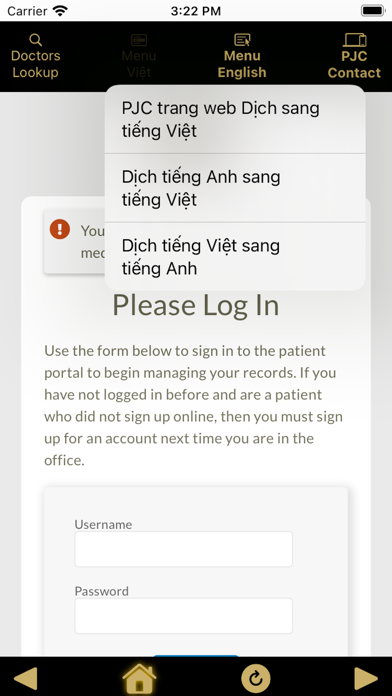 Peace Joy Clinic Screenshot