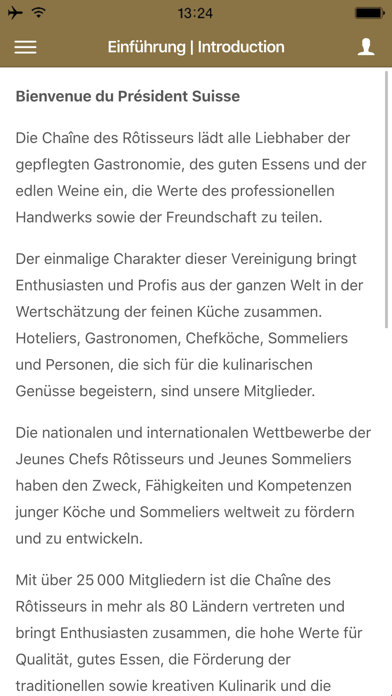 Chaîne des Rôtisseurs Suisse Screenshot