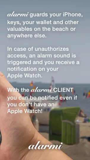 Captura de pantalla de Alarmi Client en iPhone 2