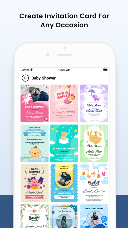#3. Invitation Card Creator (RSVP) (iOS) Με: Mayank Mangukiya