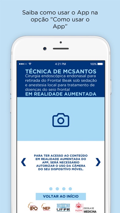 IPO Cirurgia do Seio Frontal Screenshot