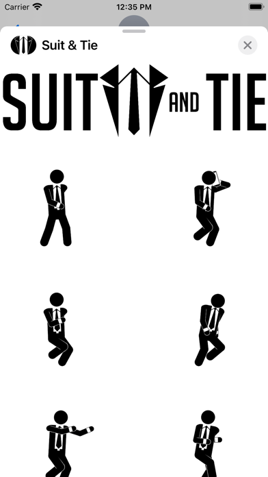 Suit & Tie Animated Emotes Screenshot