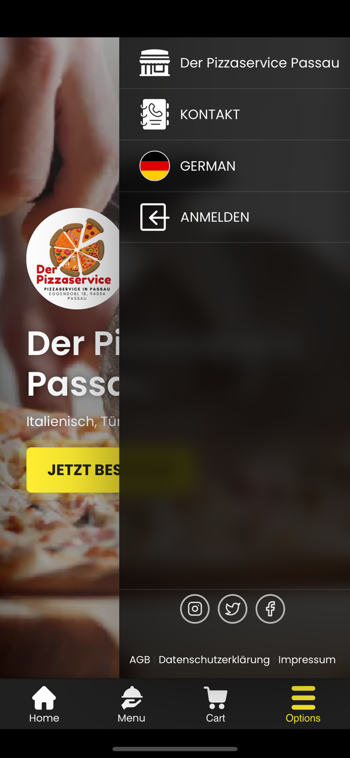 Der Pizzaservice Passau