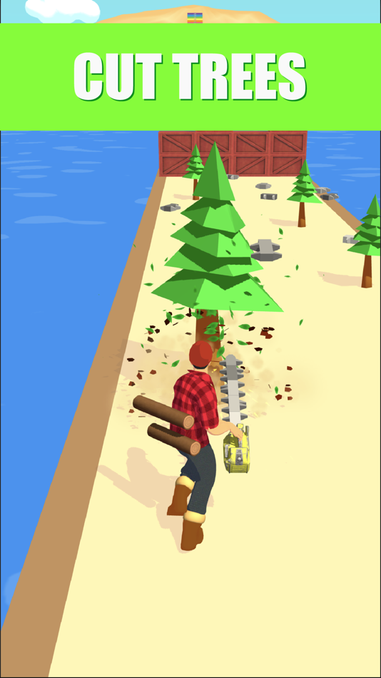 #2. Woodsman 3D (iOS) Podle: Ela Game