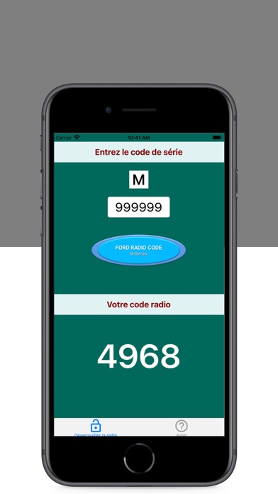 Screenshot #3 pour Code radio Ford Série M