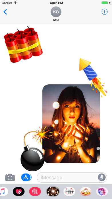 Screenshot #6 for Fireworks Stickers!
