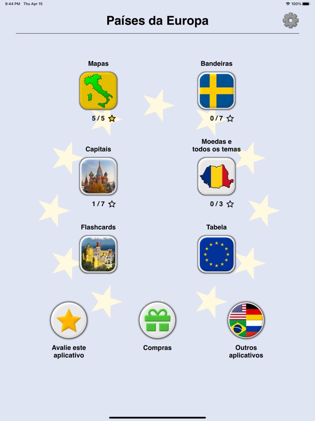 Todos os países da Europa na App Store