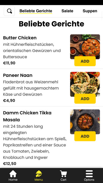 Restaurant Shiva Screenshot