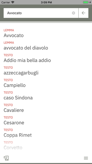 Parole per ricordare Screenshot