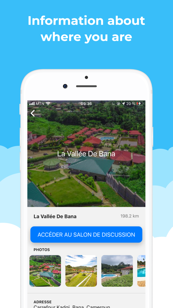 NowApp Places and chats